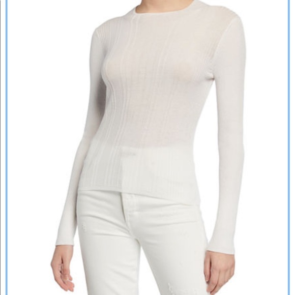 VINCE variegated rib knit long sleeve top NWT - Picture 13 of 14